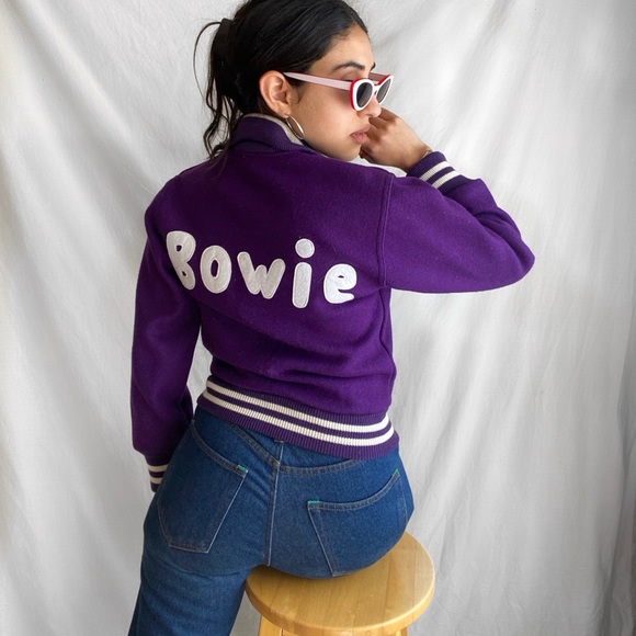 VINTAGE BOWIE LETTERMAN JACKET 🏹🏹 - Picture 7 of 10
